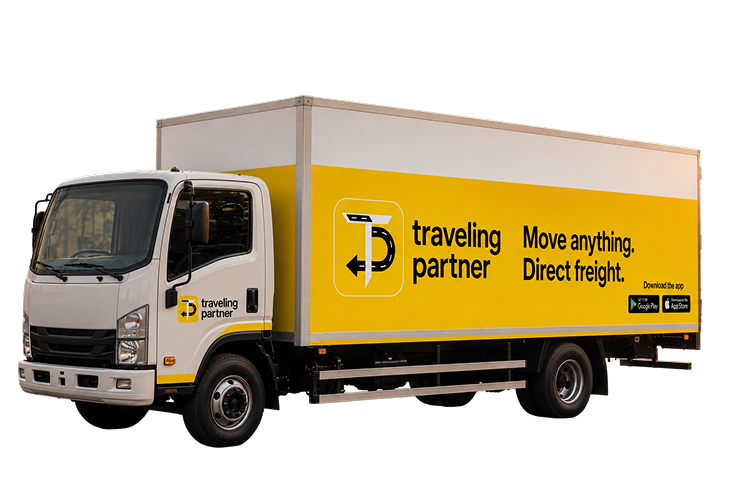 Traveling Partner logistics truck — Move anything. Direct freight.